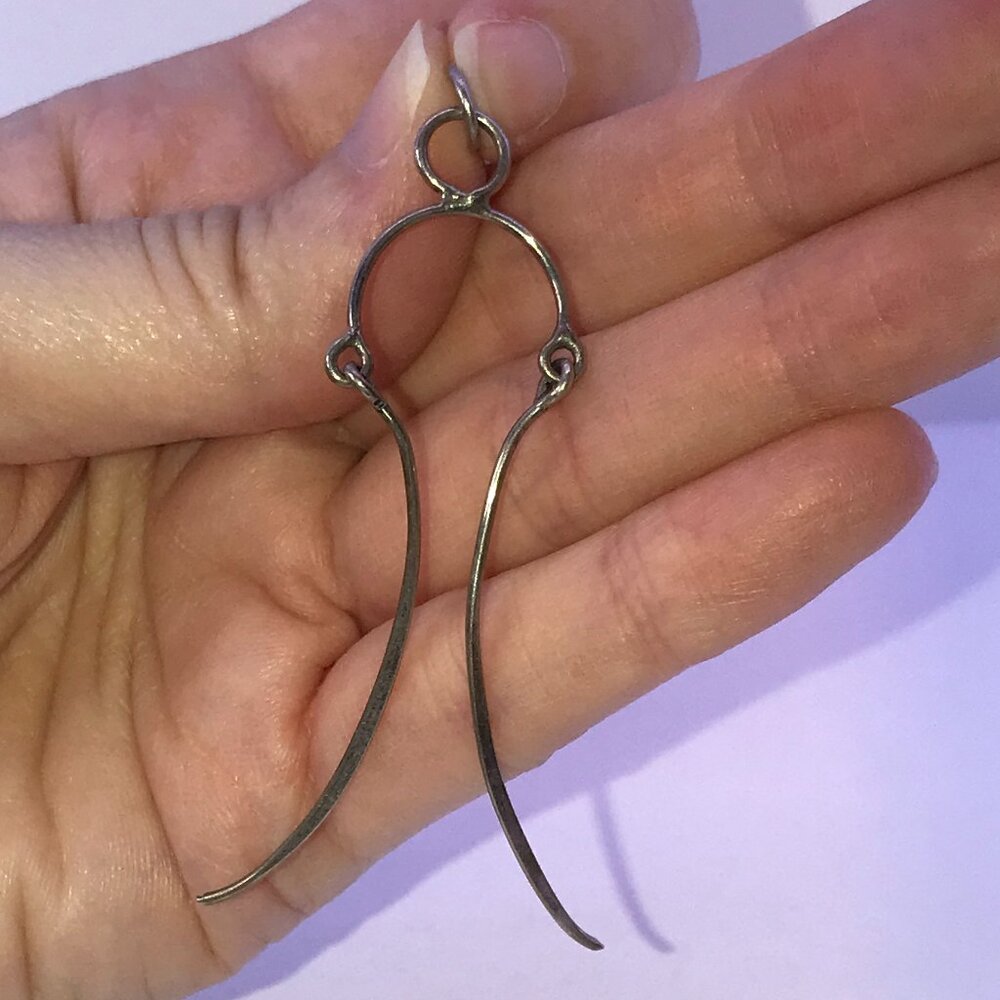 Sterling Silver Wishbone Bridle Pendant